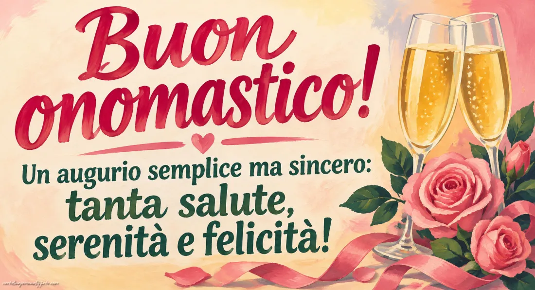 Immagini con frasi di buon onomastico: 