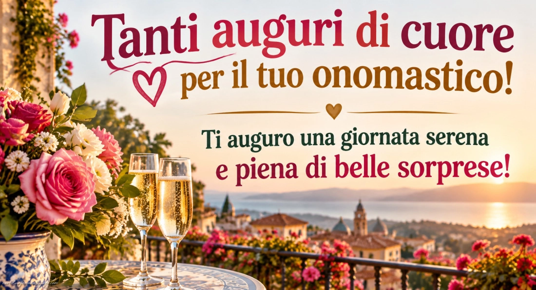 Immagini con frasi di buon onomastico: 