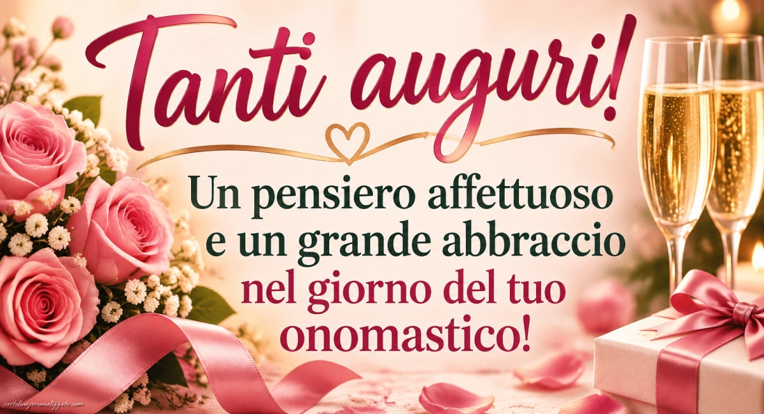 Immagini con frasi di buon onomastico: 