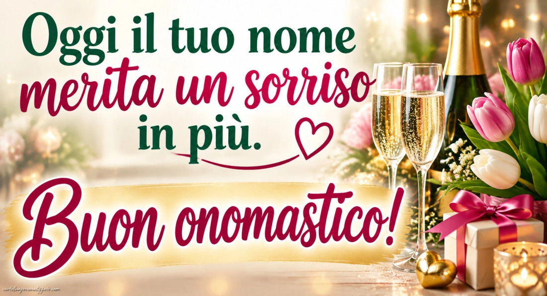 Immagini con frasi di buon onomastico: 