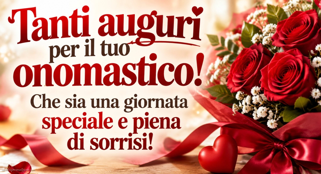 Immagini con frasi di buon onomastico: 