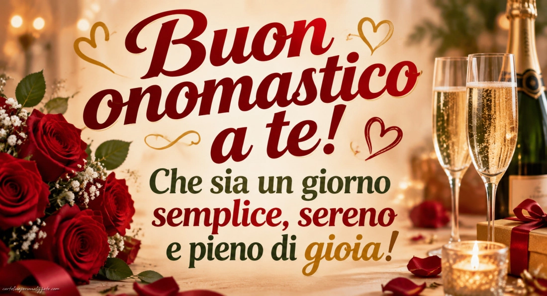 Immagini con frasi di buon onomastico: 