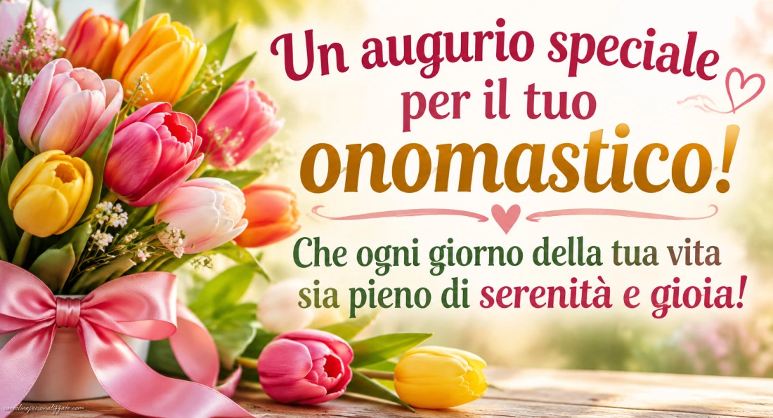 Immagini con frasi di buon onomastico: 