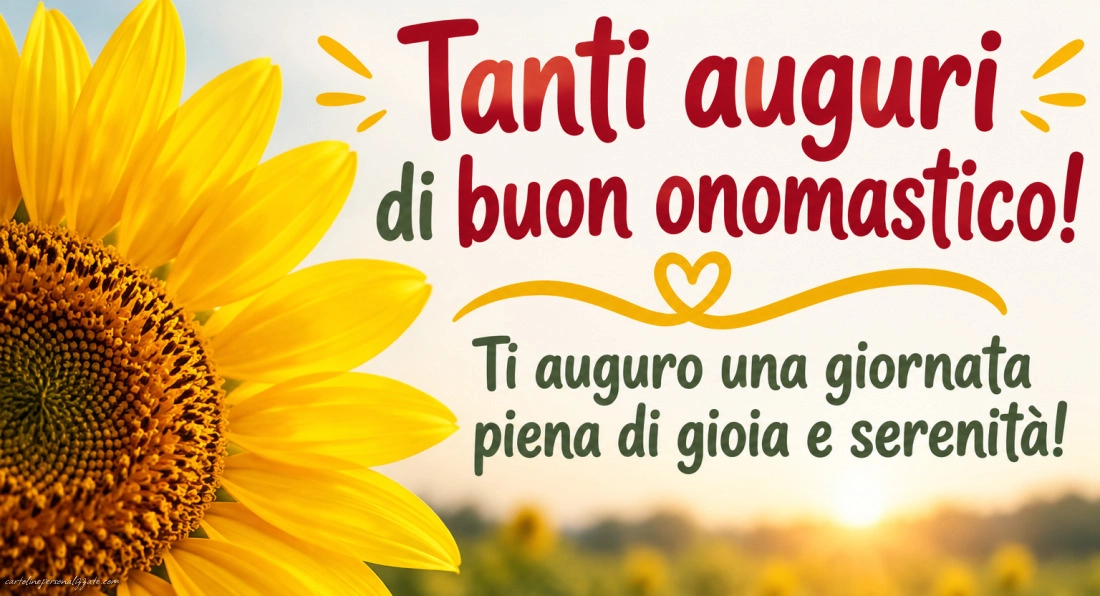 Immagini con frasi di buon onomastico: 