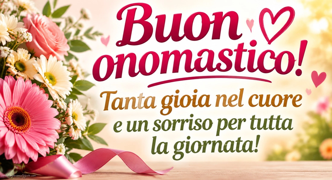 Immagini con frasi di buon onomastico: 