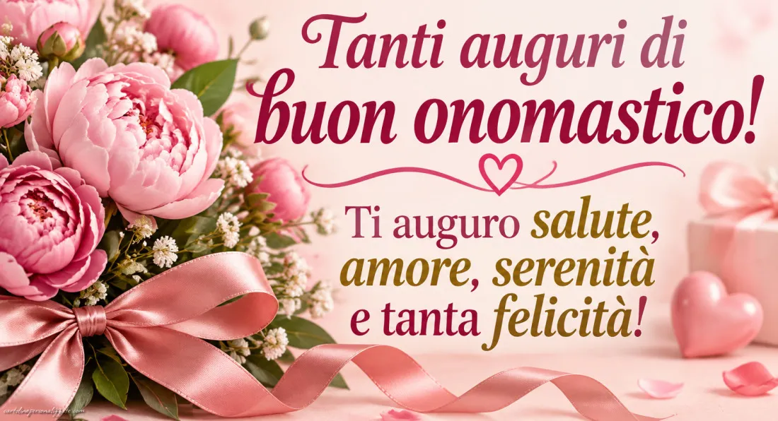 Immagini con frasi di buon onomastico: 