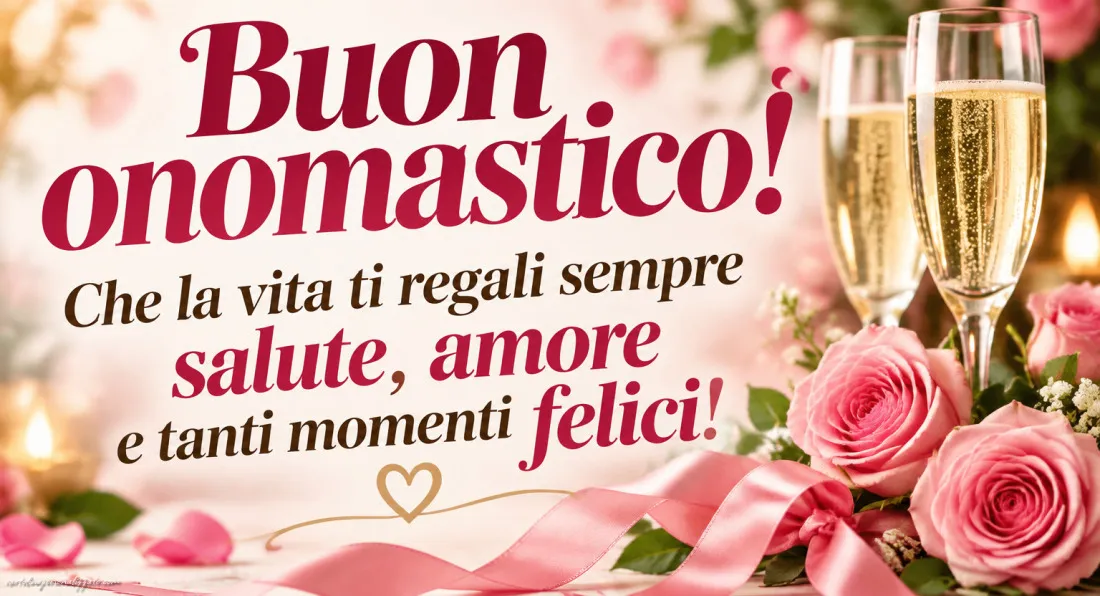 Immagini con frasi di buon onomastico: 