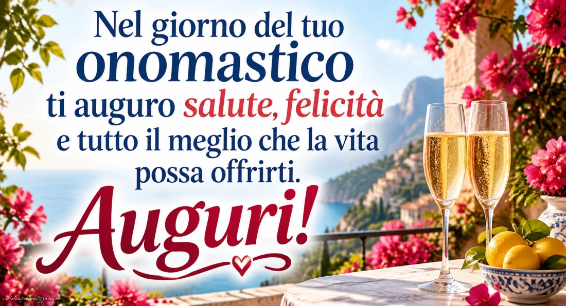 Immagini con frasi di buon onomastico: 