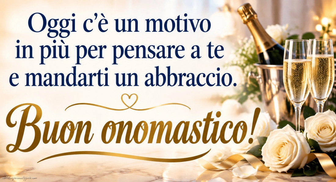Immagini con frasi di buon onomastico: 