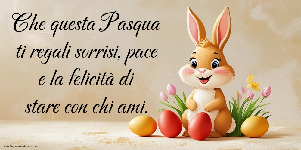 Immagini di buona pasqua per whatsapp: Coniglietti pasquali