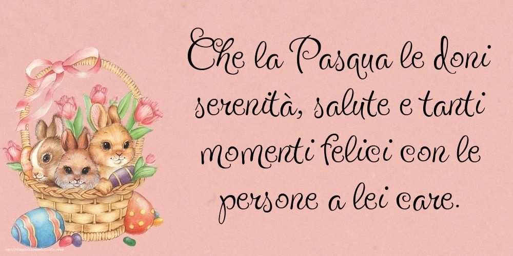 Cartoline di buona pasqua gratis: Coniglietti pasquali