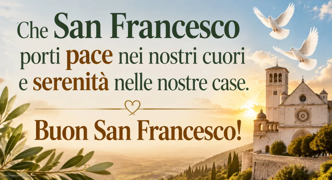 Immagini di Auguri per San Francesco – 4 Ottobre: 