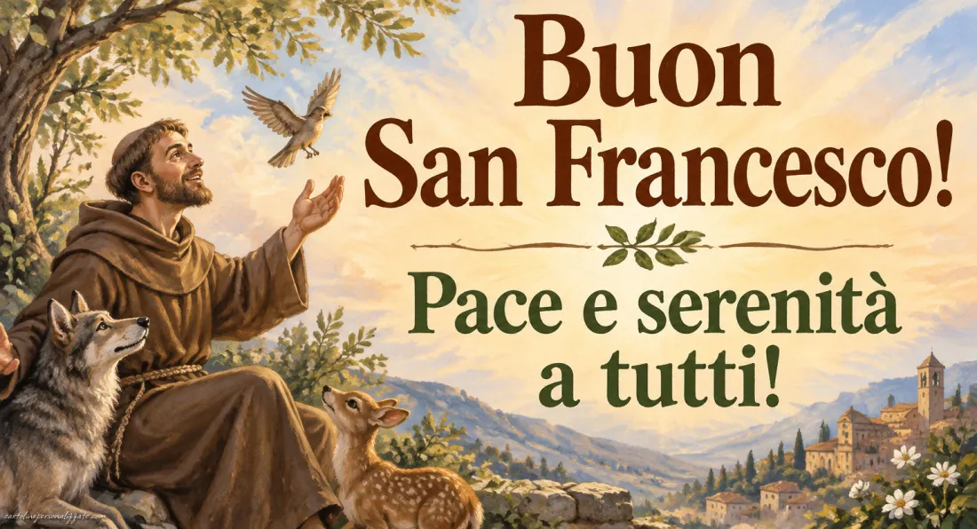 Immagini di Auguri per San Francesco – 4 Ottobre: 
