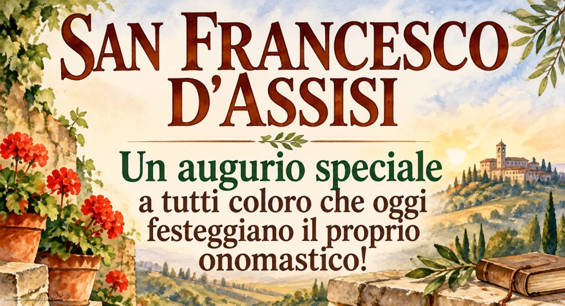 Immagini di Auguri per San Francesco – 4 Ottobre: 