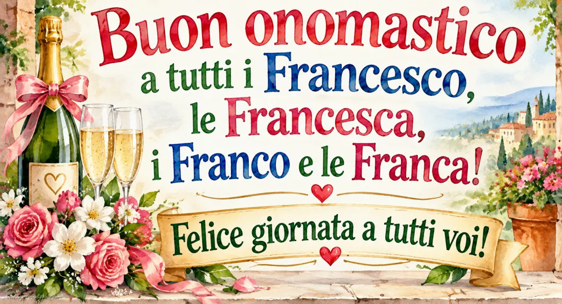 Immagini di Auguri per San Francesco – 4 Ottobre: 
