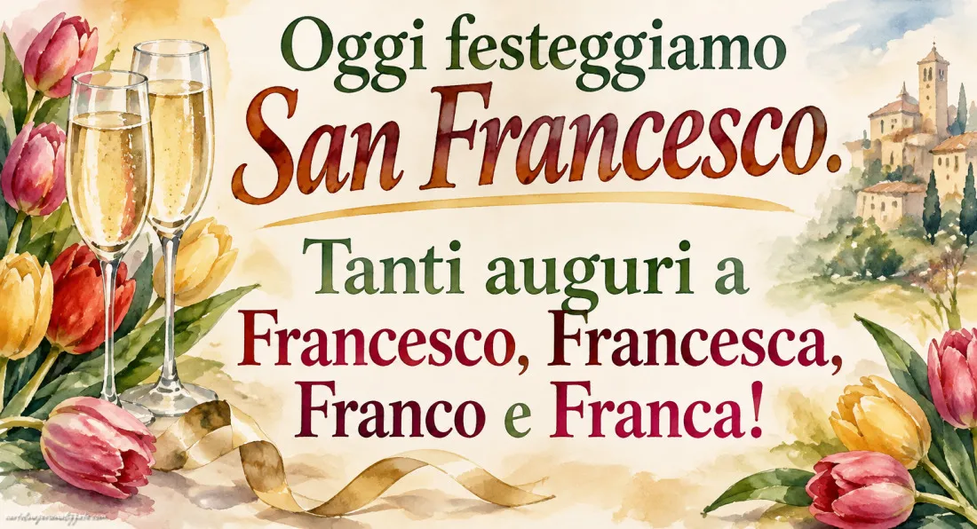 Immagini di Auguri per San Francesco – 4 Ottobre: 