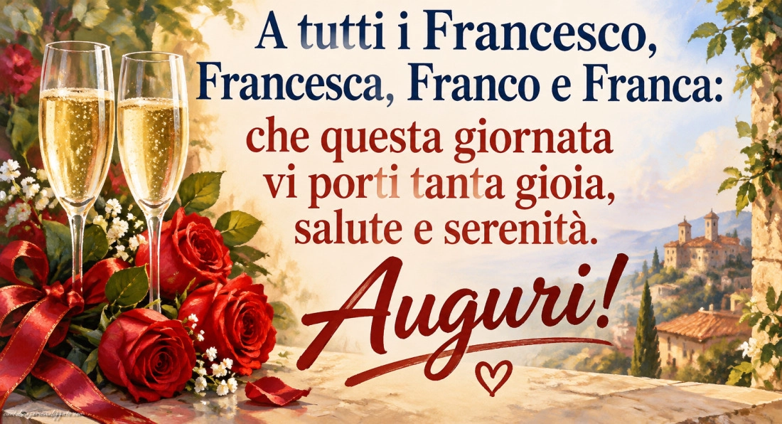 Immagini di Auguri per San Francesco – 4 Ottobre: 