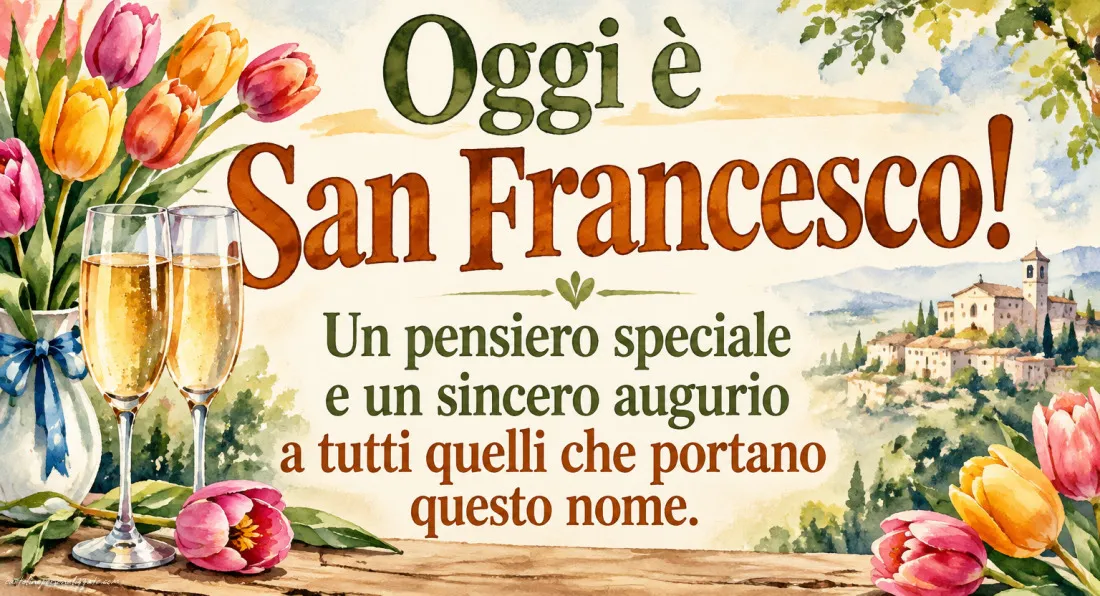 Immagini di Auguri per San Francesco – 4 Ottobre: 