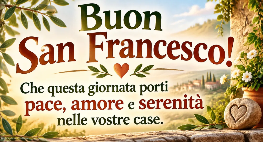 Immagini di Auguri per San Francesco – 4 Ottobre: 