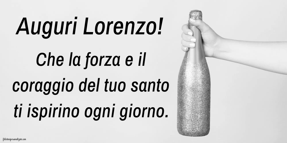 Auguri lorenzo immagini onomastico: Champagne