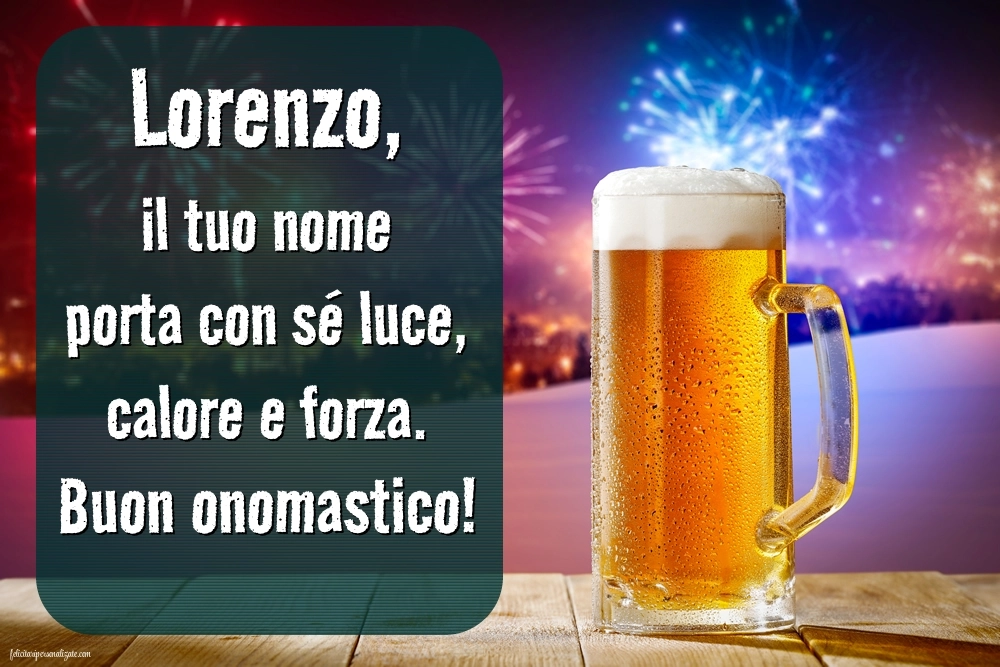 Buon onomastico lorenzo 10 agosto immagini: Champagne