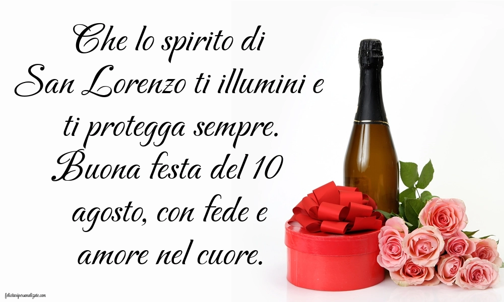 Auguri lorenzo immagini onomastico: Champagne e fiori