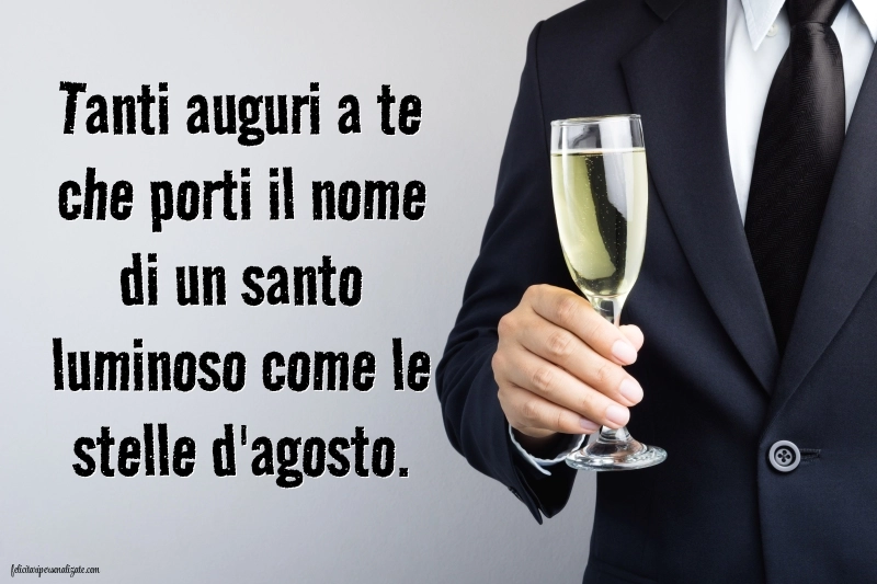 Auguri lorenzo immagini onomastico: Champagne