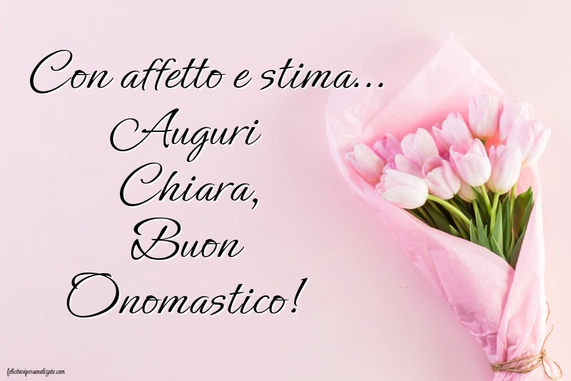 Auguri di buon onomastico chiara immagini: Fiori