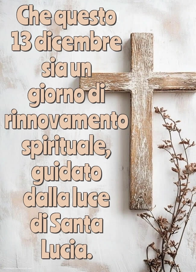 Auguri per Santa Lucia immagini: Religiose