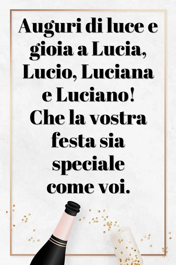 Immagini Auguri Santa Lucia 13 Dicembre: Champagne