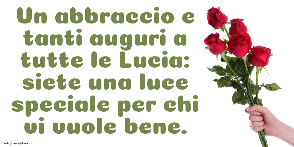 Auguri per Santa Lucia immagini: Fiori