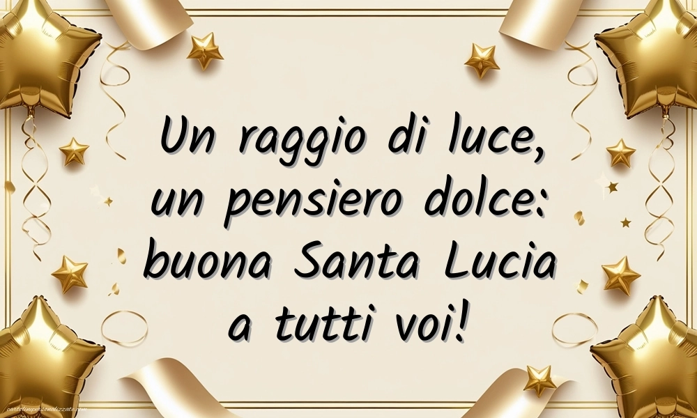 Auguri per Santa Lucia immagini: Coriandoli